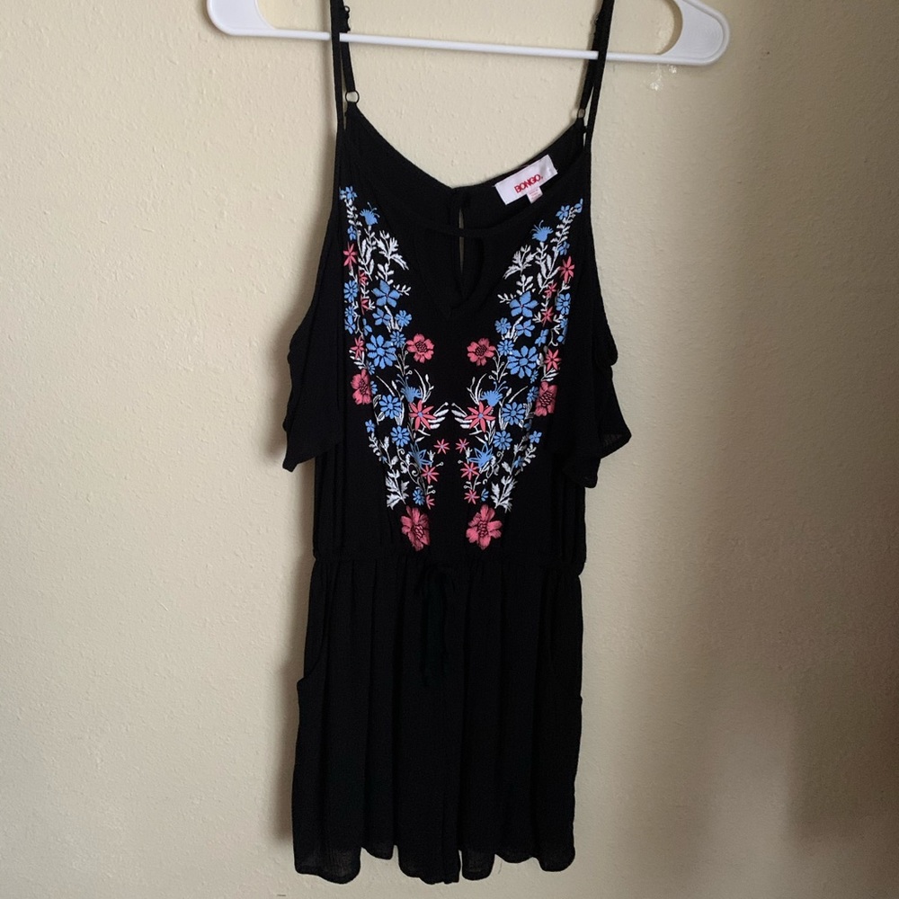 BONGO Short Floral Romper